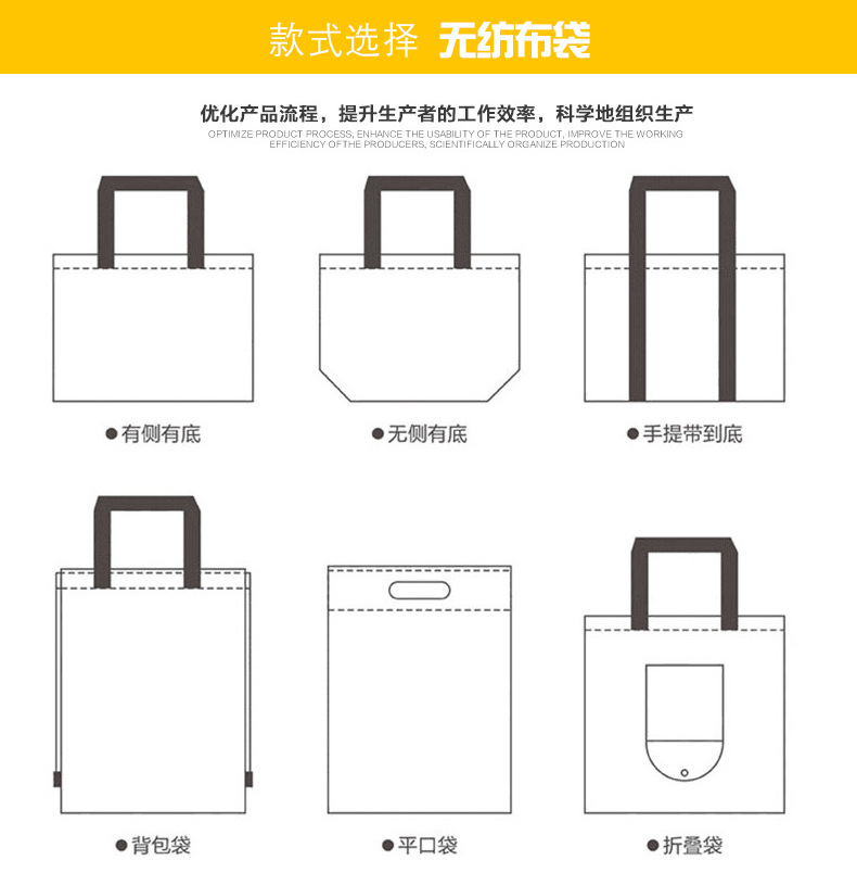 无纺布袋款式选择